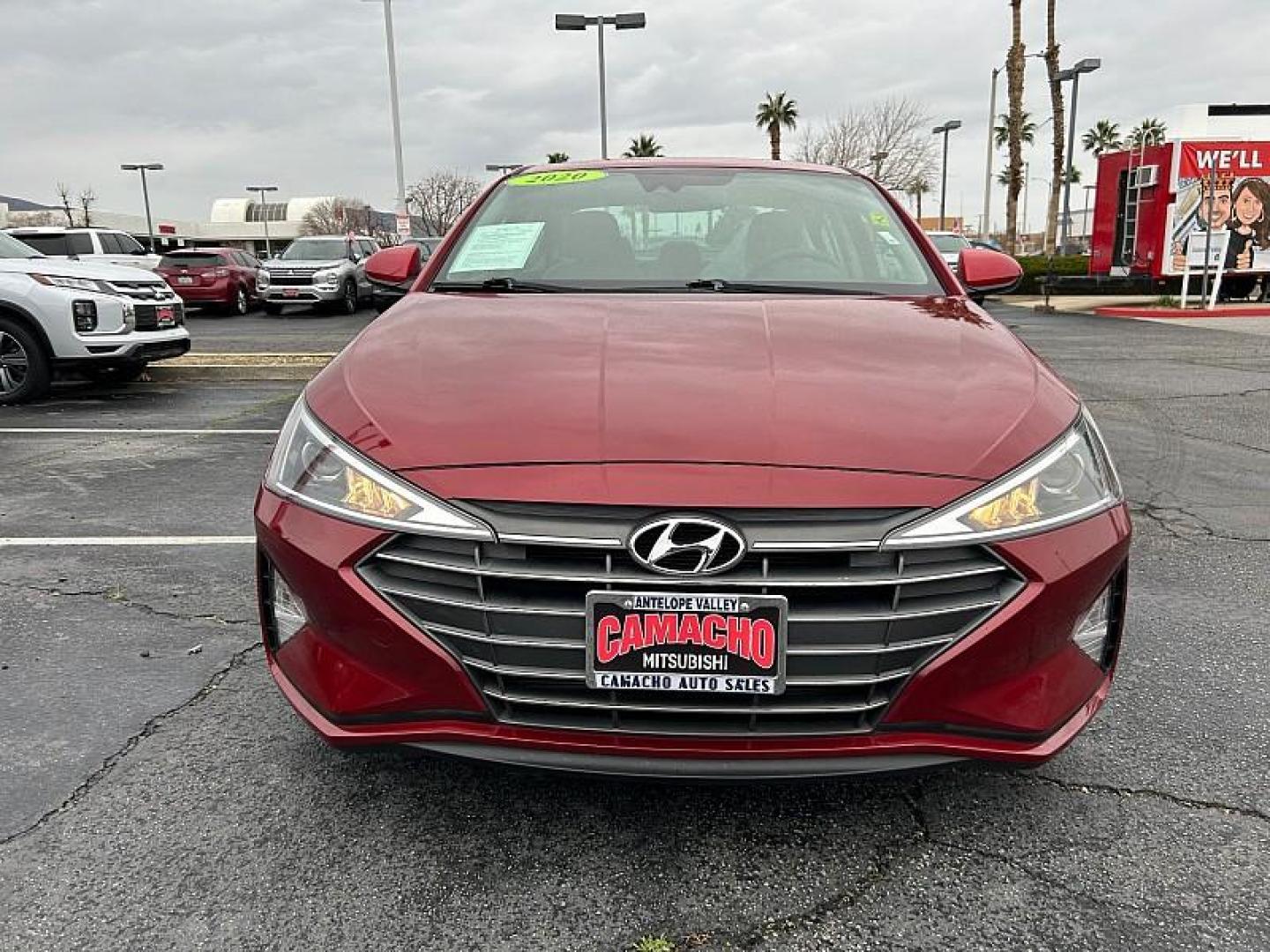 2020 RED Hyundai Elantra (KMHD84LF0LU) with an 4-Cyl 2.0 Liter engine, Automatic IVT transmission, located at 412 Auto Vista Drive, Palmdale, 93551, (661) 945-0620, 34.592636, -118.136681 - Photo#1