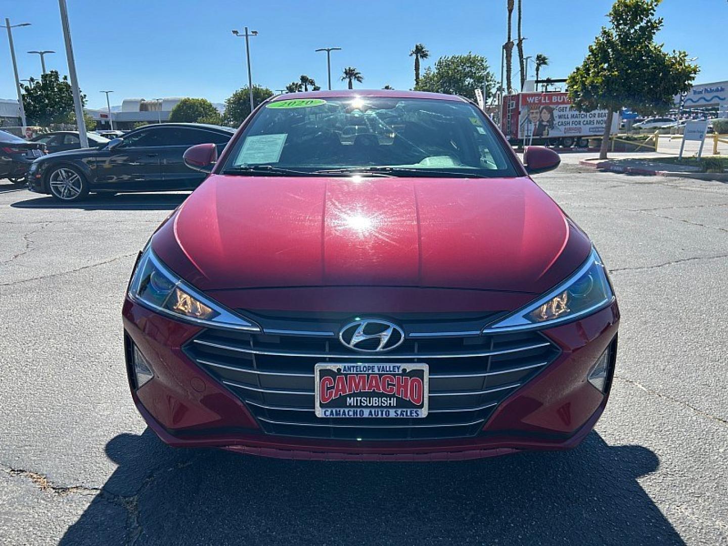 2020 RED Hyundai Elantra (KMHD74LFXLU) with an 4-Cyl 2.0 Liter engine, Automatic IVT transmission, located at 412 Auto Vista Drive, Palmdale, 93551, (661) 945-0620, 34.592636, -118.136681 - Photo#1