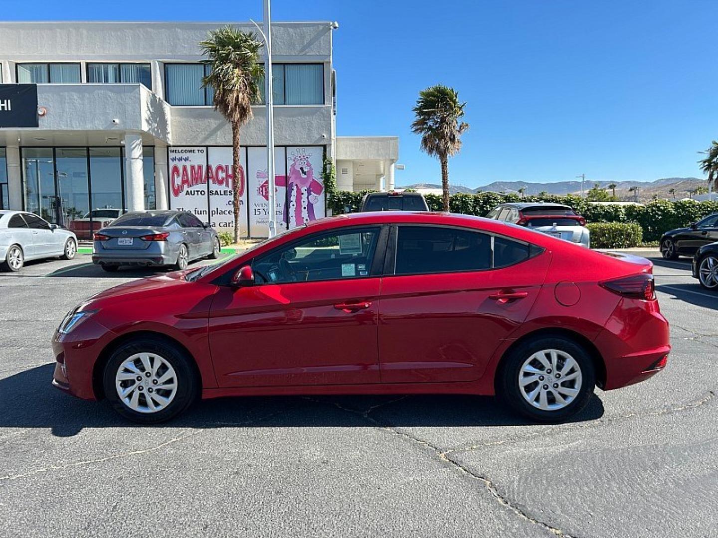 2020 RED Hyundai Elantra (KMHD74LFXLU) with an 4-Cyl 2.0 Liter engine, Automatic IVT transmission, located at 412 Auto Vista Drive, Palmdale, 93551, (661) 945-0620, 34.592636, -118.136681 - Photo#3