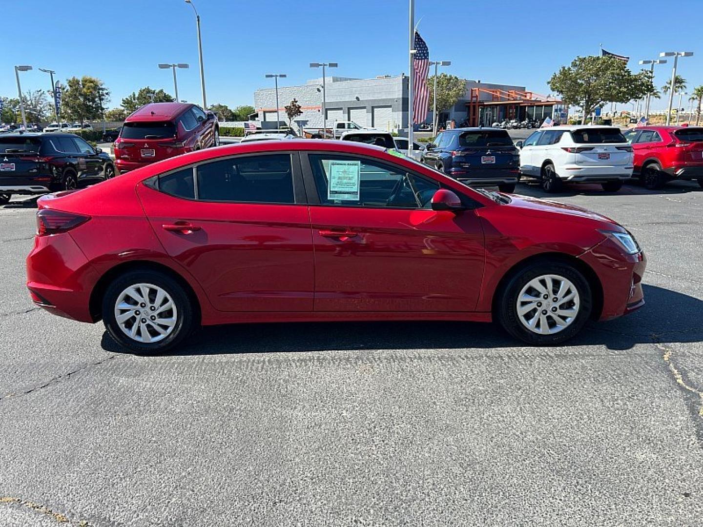 2020 RED Hyundai Elantra (KMHD74LFXLU) with an 4-Cyl 2.0 Liter engine, Automatic IVT transmission, located at 412 Auto Vista Drive, Palmdale, 93551, (661) 945-0620, 34.592636, -118.136681 - Photo#7