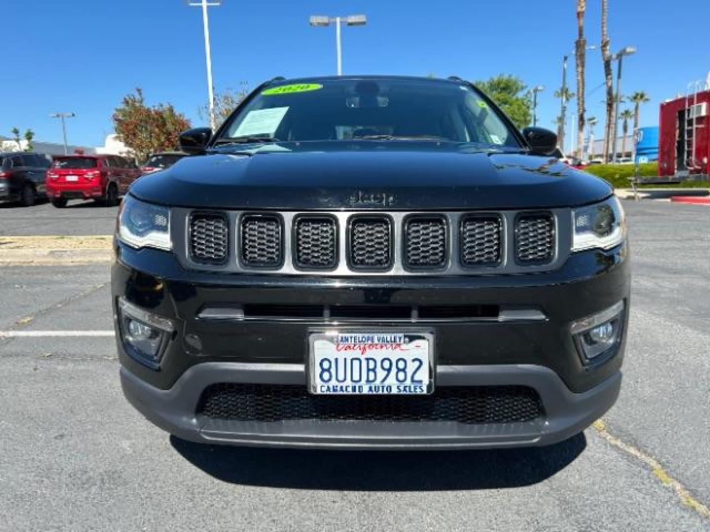 2020 BLACK Jeep Compass (3C4NJCBB7LT) with an 4-Cyl MultiAir PZEV 2.4 Liter engine, Automatic 6-Spd transmission, located at 412 Auto Vista Drive, Palmdale, 93551, (661) 945-0620, 34.592636, -118.136681 - Photo#1