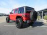2020 Red /BLACK Jeep Wrangler Unlimited Rubicon (1C4HJXFN8LW) with an 2.0L L4 DOHC 16V TURBO engine, 6A transmission, located at 2630 Grass Valley Highway, Auburn, CA, 95603, (530) 508-5100, 38.937893, -121.095482 - Features - 17'' Fuel Recoil wheels, 35'' Nitto Ridge Grappler tires, Smittybilt XRC Flat fenders, Smittybilt inner fender liners, and new Alea Leather. - Photo#2