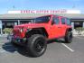 2020 Red /BLACK Jeep Wrangler Unlimited Rubicon (1C4HJXFN8LW) with an 2.0L L4 DOHC 16V TURBO engine, 6A transmission, located at 2630 Grass Valley Highway, Auburn, CA, 95603, (530) 508-5100, 38.937893, -121.095482 - Features - 17'' Fuel Recoil wheels, 35'' Nitto Ridge Grappler tires, Smittybilt XRC Flat fenders, Smittybilt inner fender liners, and new Alea Leather. - Photo#0