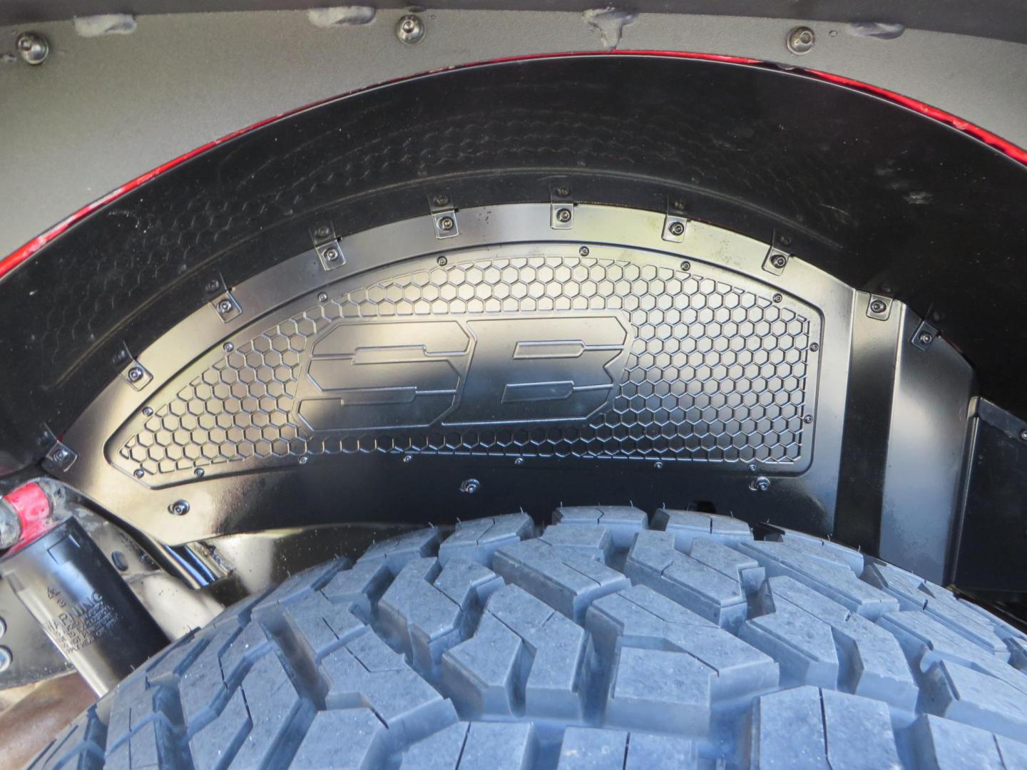 2020 Red /BLACK Jeep Wrangler Unlimited Rubicon (1C4HJXFN8LW) with an 2.0L L4 DOHC 16V TURBO engine, 6A transmission, located at 2630 Grass Valley Highway, Auburn, CA, 95603, (530) 508-5100, 38.937893, -121.095482 - Features - 17'' Fuel Recoil wheels, 35'' Nitto Ridge Grappler tires, Smittybilt XRC Flat fenders, Smittybilt inner fender liners, and new Alea Leather. - Photo#13