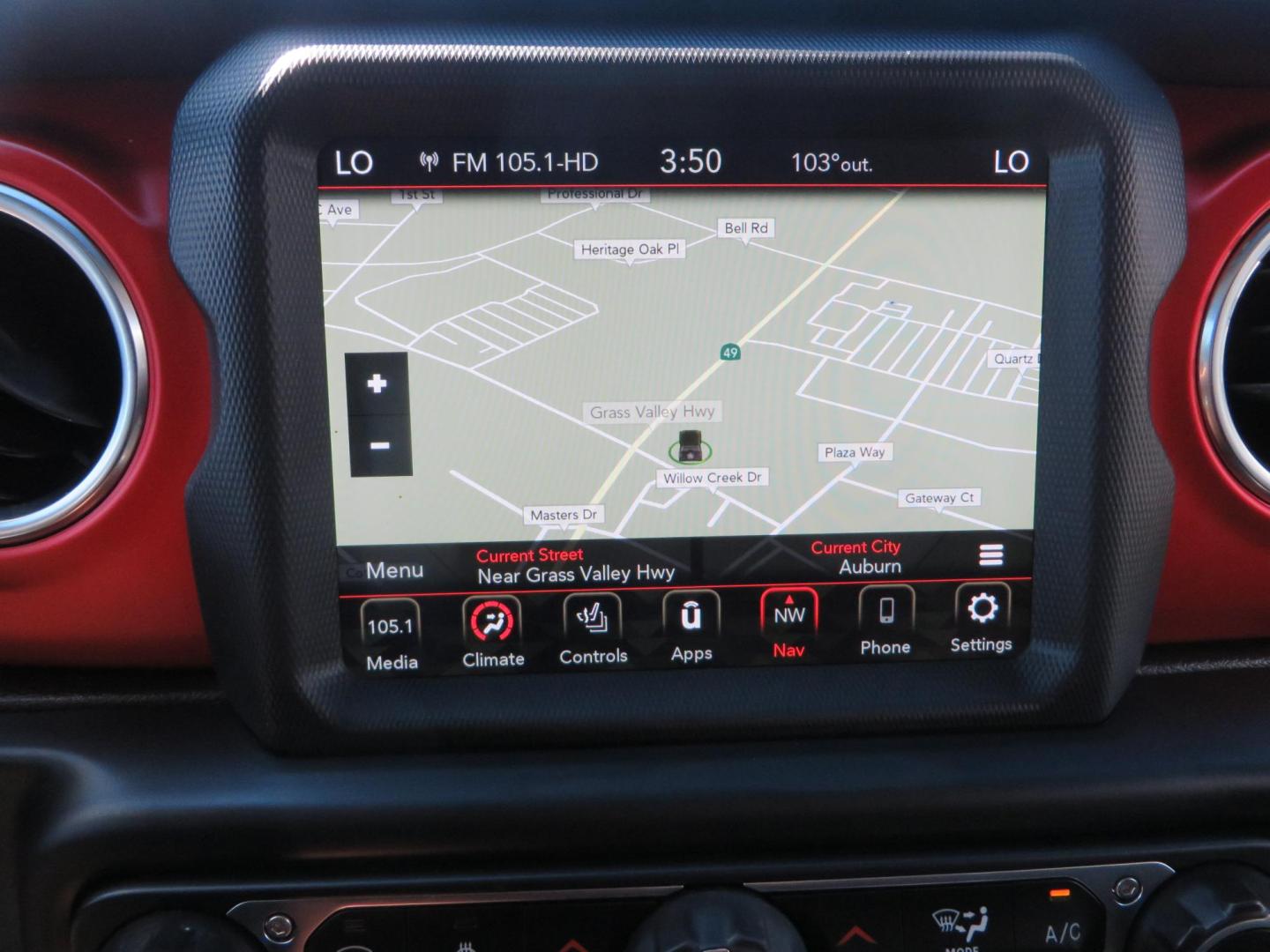 2020 Gray Jeep Wrangler Unlimited Rubicon (1C4HJXFN0LW) with an 2.0L L4 DOHC 16V TURBO engine, 6A transmission, located at 2630 Grass Valley Highway, Auburn, CA, 95603, (530) 508-5100, 38.937893, -121.095482 - Features a 3" Zone offroad suspension system, Fox Adventure series shocks, 37" Toyo RT tires, 17" Double Black Method NV wheels, Teraflex HD spare tire carrier, Nerf steps, and roof rack crossbars. - Photo#31