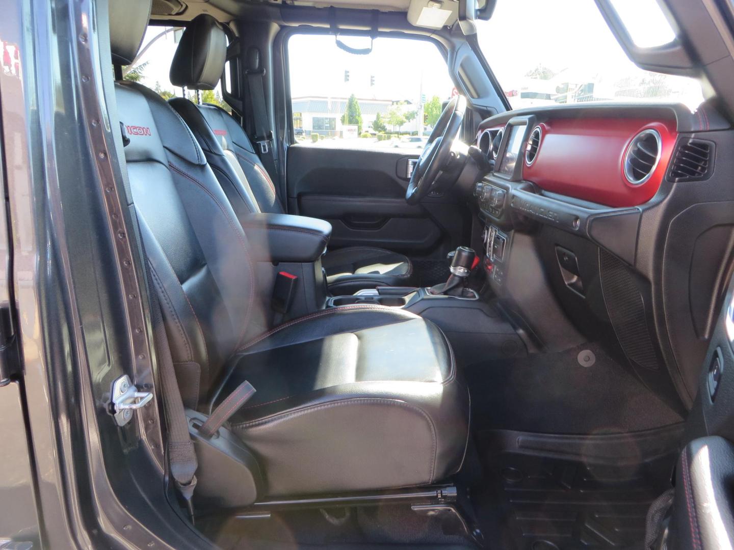 2020 Gray Jeep Wrangler Unlimited Rubicon (1C4HJXFN0LW) with an 2.0L L4 DOHC 16V TURBO engine, 6A transmission, located at 2630 Grass Valley Highway, Auburn, CA, 95603, (530) 508-5100, 38.937893, -121.095482 - Features a 3" Zone offroad suspension system, Fox Adventure series shocks, 37" Toyo RT tires, 17" Double Black Method NV wheels, Teraflex HD spare tire carrier, Nerf steps, and roof rack crossbars. - Photo#53