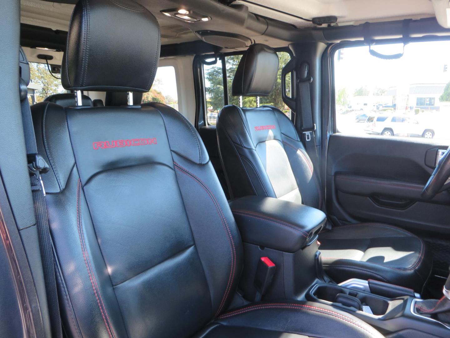 2020 Gray Jeep Wrangler Unlimited Rubicon (1C4HJXFN0LW) with an 2.0L L4 DOHC 16V TURBO engine, 6A transmission, located at 2630 Grass Valley Highway, Auburn, CA, 95603, (530) 508-5100, 38.937893, -121.095482 - Features a 3" Zone offroad suspension system, Fox Adventure series shocks, 37" Toyo RT tires, 17" Double Black Method NV wheels, Teraflex HD spare tire carrier, Nerf steps, and roof rack crossbars. - Photo#54