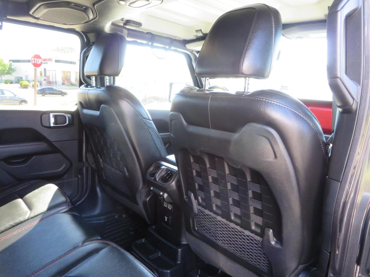 2020 Gray Jeep Wrangler Unlimited Rubicon (1C4HJXFN0LW) with an 2.0L L4 DOHC 16V TURBO engine, 6A transmission, located at 2630 Grass Valley Highway, Auburn, CA, 95603, (530) 508-5100, 38.937893, -121.095482 - Features a 3" Zone offroad suspension system, Fox Adventure series shocks, 37" Toyo RT tires, 17" Double Black Method NV wheels, Teraflex HD spare tire carrier, Nerf steps, and roof rack crossbars. - Photo#63