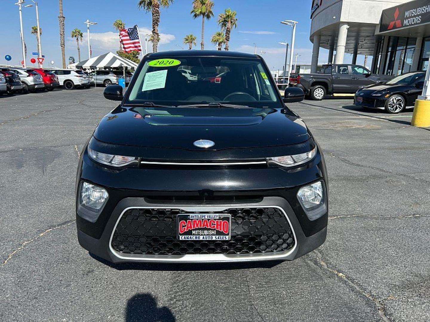 2020 Black Kia Soul (KNDJ23AU6L7) with an 4-Cyl 2.0 Liter engine, Automatic i-VT transmission, located at 412 Auto Vista Drive, Palmdale, 93551, (661) 945-0620, 34.592636, -118.136681- Photo#1