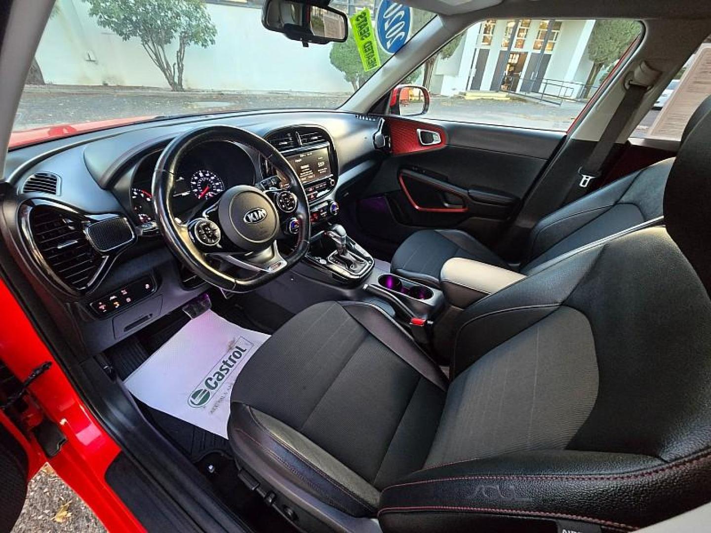 2020 RED Kia Soul (KNDJ53AF2L7) with an 4-Cyl Turbo 1.6 Liter engine, Automatic 7-Spd w/Dual-Clutch transmission, located at 246 E Walker St., Orland, 95963, (530) 865-5800, 39.747589, -122.178398 - Photo#11
