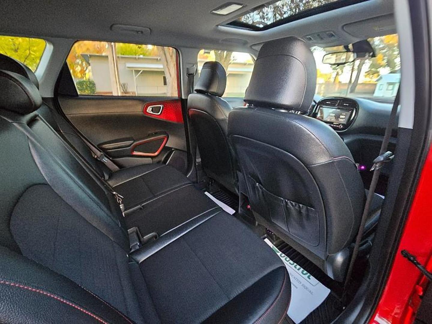 2020 RED Kia Soul (KNDJ53AF2L7) with an 4-Cyl Turbo 1.6 Liter engine, Automatic 7-Spd w/Dual-Clutch transmission, located at 246 E Walker St., Orland, 95963, (530) 865-5800, 39.747589, -122.178398 - Photo#16