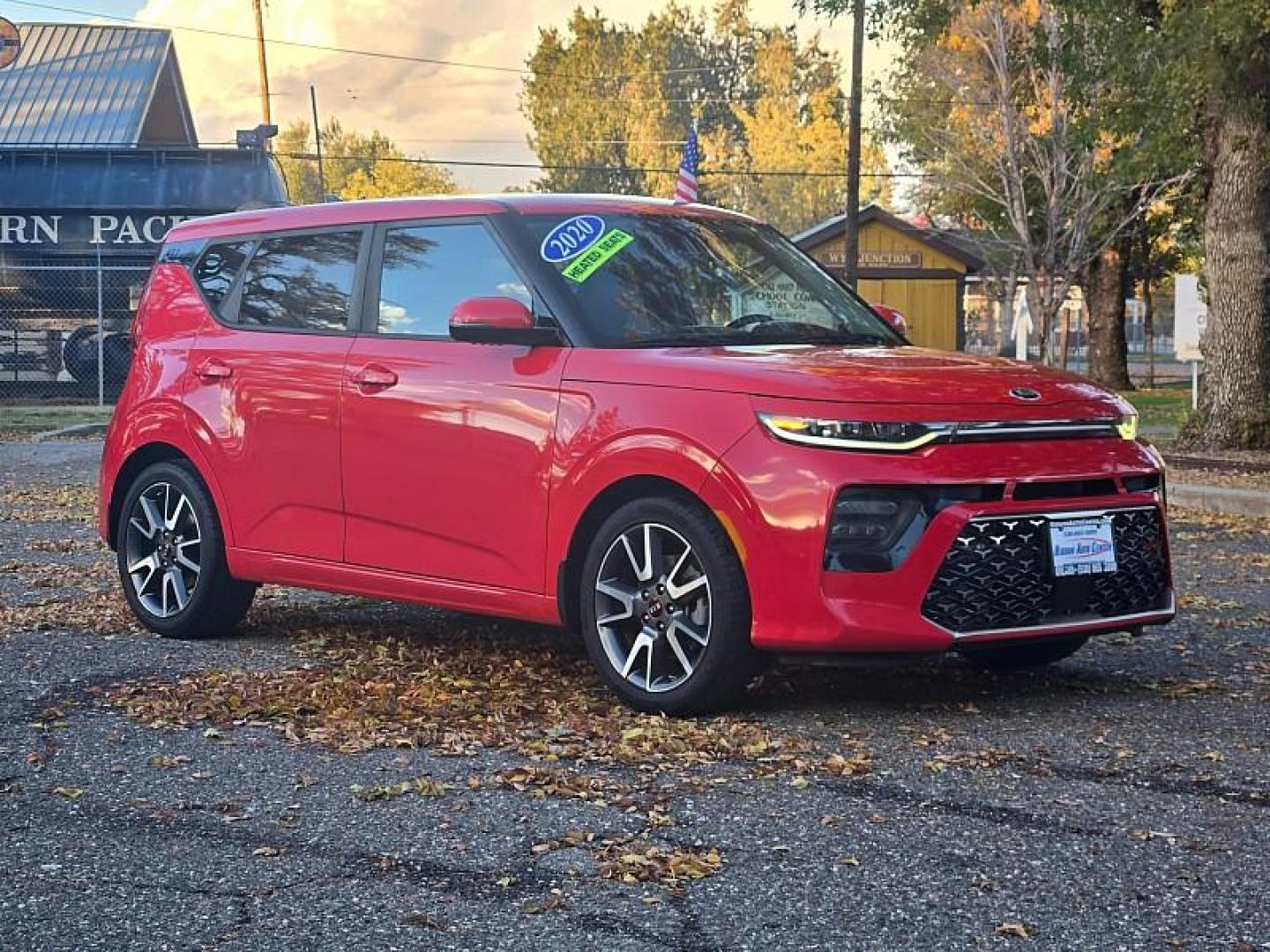 2020 RED Kia Soul (KNDJ53AF2L7) with an 4-Cyl Turbo 1.6 Liter engine, Automatic 7-Spd w/Dual-Clutch transmission, located at 246 E Walker St., Orland, 95963, (530) 865-5800, 39.747589, -122.178398 - Photo#1