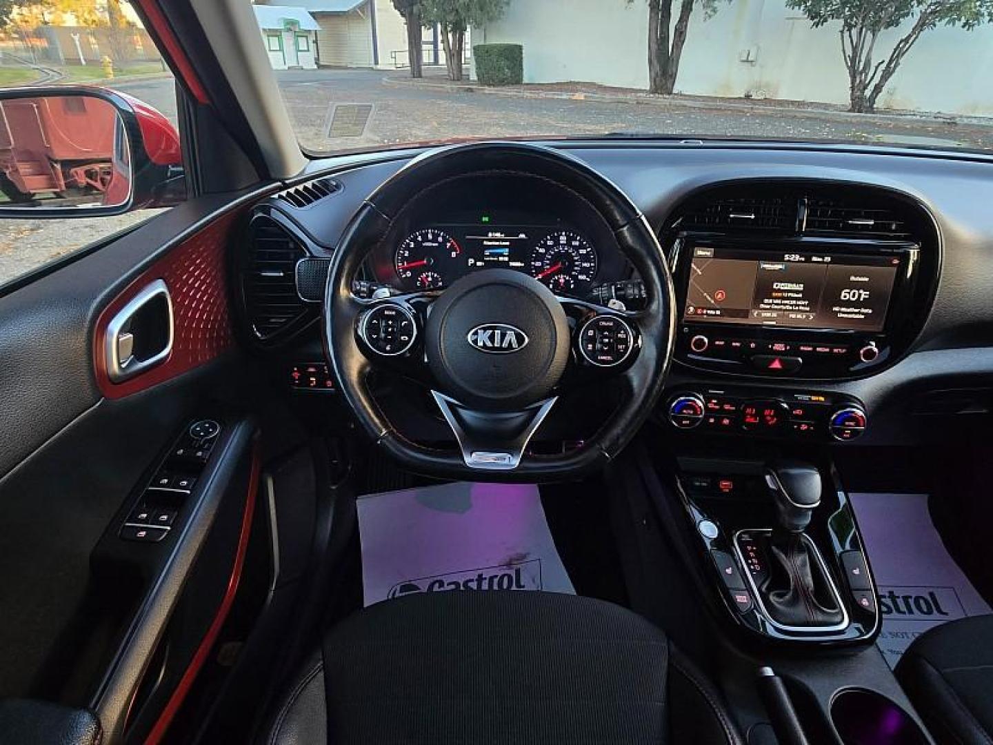 2020 RED Kia Soul (KNDJ53AF2L7) with an 4-Cyl Turbo 1.6 Liter engine, Automatic 7-Spd w/Dual-Clutch transmission, located at 246 E Walker St., Orland, 95963, (530) 865-5800, 39.747589, -122.178398 - Photo#21