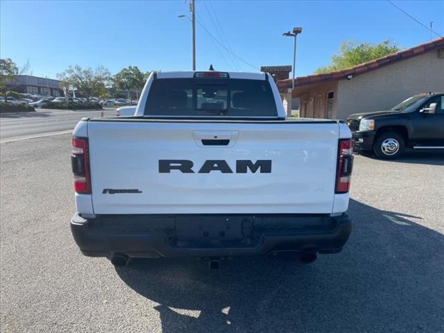 2020 Bright White Clear Coat RAM 1500 Rebel (1C6SRFLT3LN) with an 5.7L HEMI 5.7L V8 395hp 410ft. lbs. Sequential Multiport Fuel Injection engine, 8-Speed Shiftable Automatic transmission, located at 800 Riverside Ave, Roseville, CA, 95678, 916-773-4549 & Toll Free: 866-719-4393, 38.732265, -121.291039 - 5.7 HEMI CREW CAB 4X4 REBEL CLEAN CARFAX - Photo#3