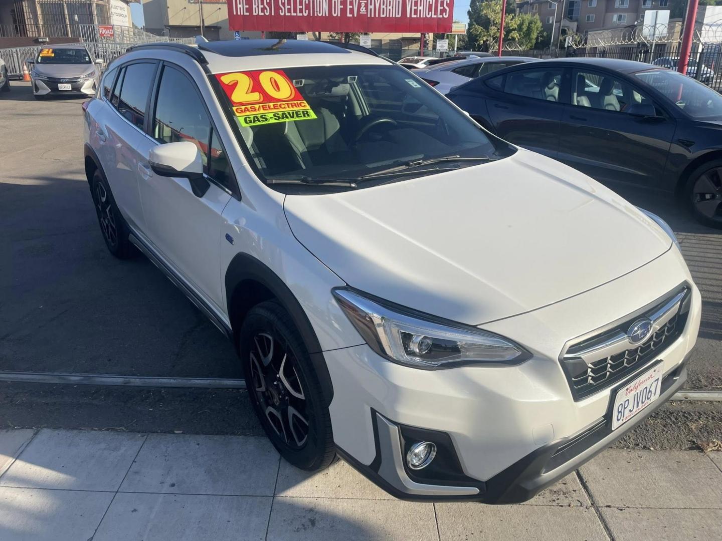 2020 Subaru Crosstrek Hybrid (JF2GTDNC4LH) with an 2.0L L4 DOHC 16V HYBRID engine, CVT transmission, located at 744 E Miner Ave, Stockton, CA, 95202, (209) 944-5770, 37.956863, -121.282082 - PLUS TAXES AND FEES NO CHARGER AVAILABLE - Photo#1
