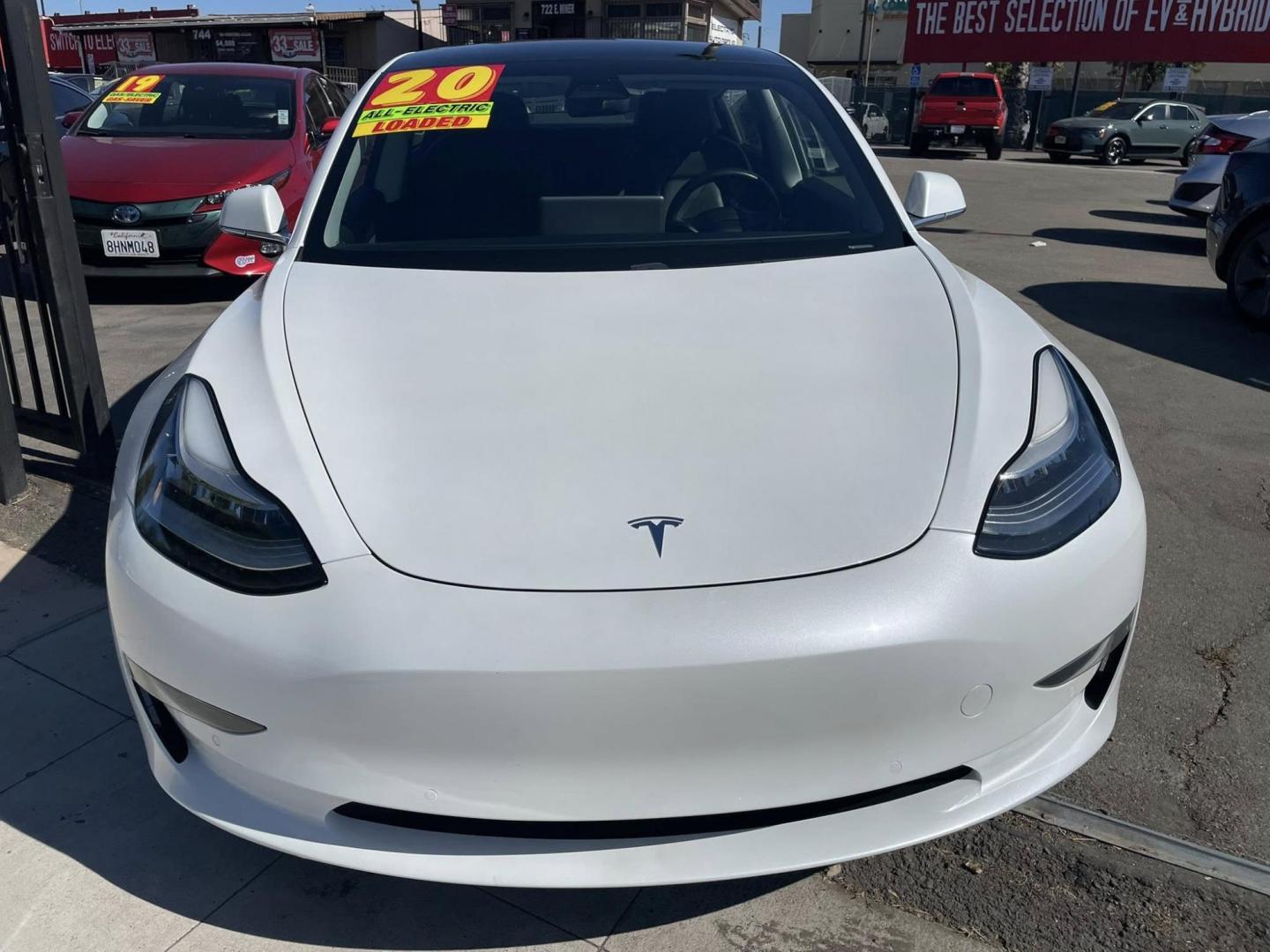 2020 Tesla Model 3 Base (5YJ3E1EA9LF) with an ELECTRIC engine, 1A transmission, located at 744 E Miner Ave, Stockton, CA, 95202, (209) 944-5770, 37.956863, -121.282082 - PLUS TAXES AND FEES NO CHARGER AVAILABLE - Photo#2