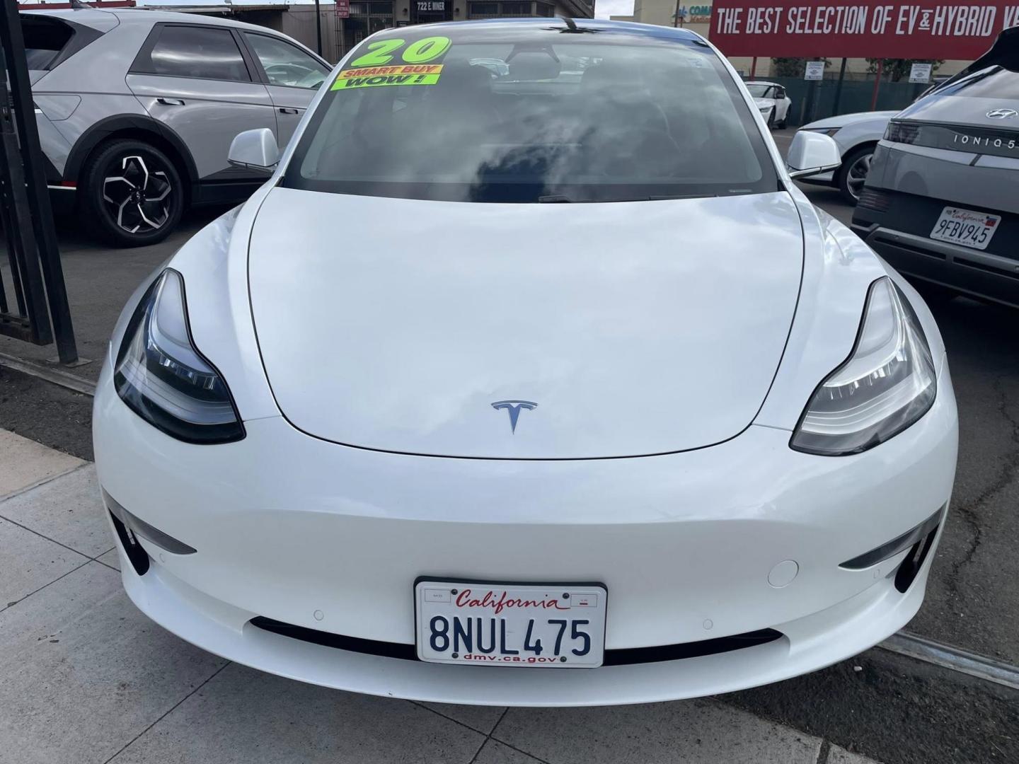 2020 Tesla Model 3 Base (5YJ3E1EA3LF) with an ELECTRIC engine, 1A transmission, located at 744 E Miner Ave, Stockton, CA, 95202, (209) 944-5770, 37.956863, -121.282082 - PLUS TAXES AND FEES NO CHARGER AVAILABLE - Photo#2