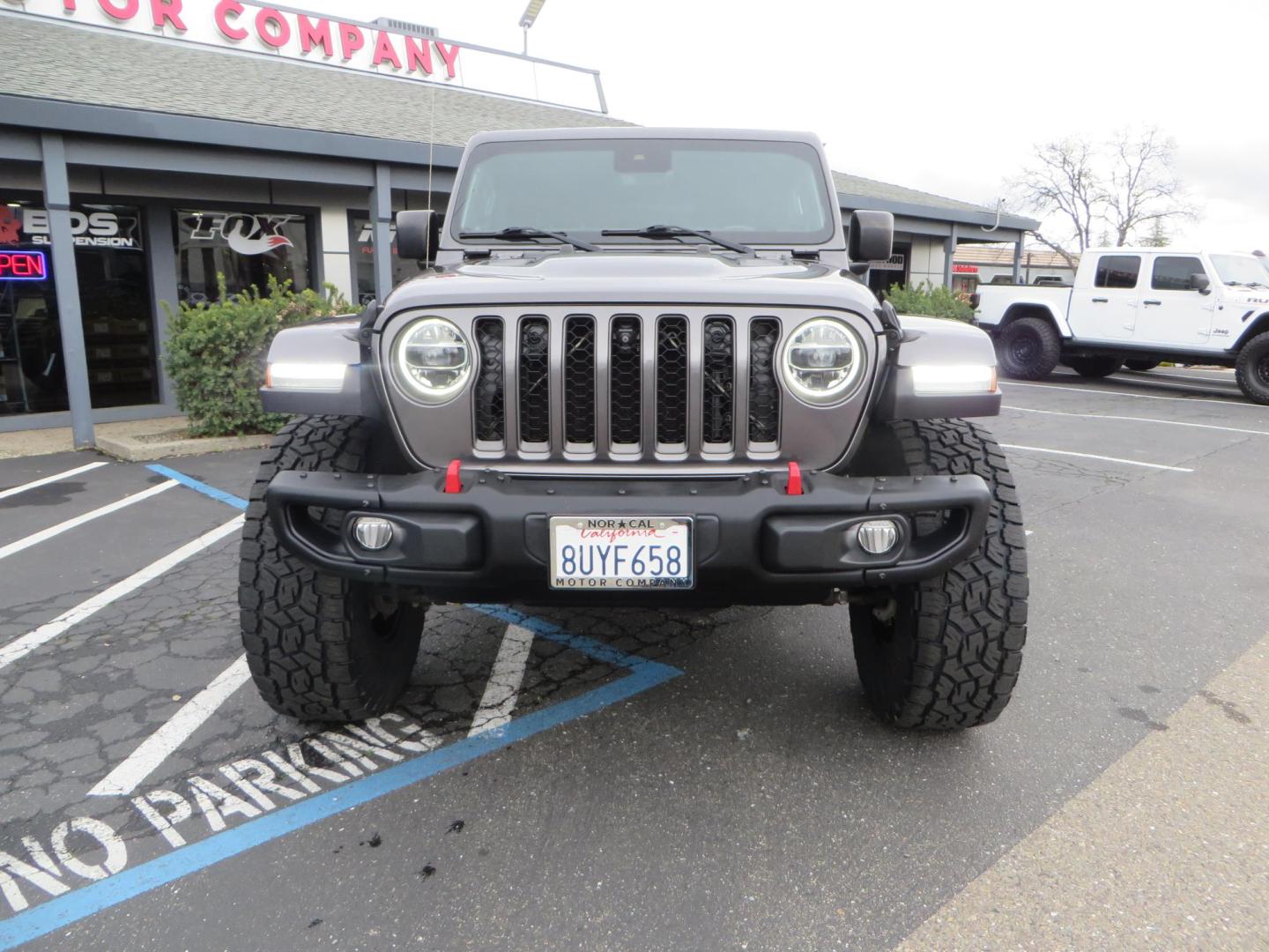 2021 CHARCOAL /black Jeep Wrangler Unlimited Rubicon (1C4HJXFG5MW) with an 3.6L V6 DOHC 24V FFV engine, 6A transmission, located at 2630 Grass Valley Highway, Auburn, CA, 95603, (530) 508-5100, 38.937893, -121.095482- Photo#1