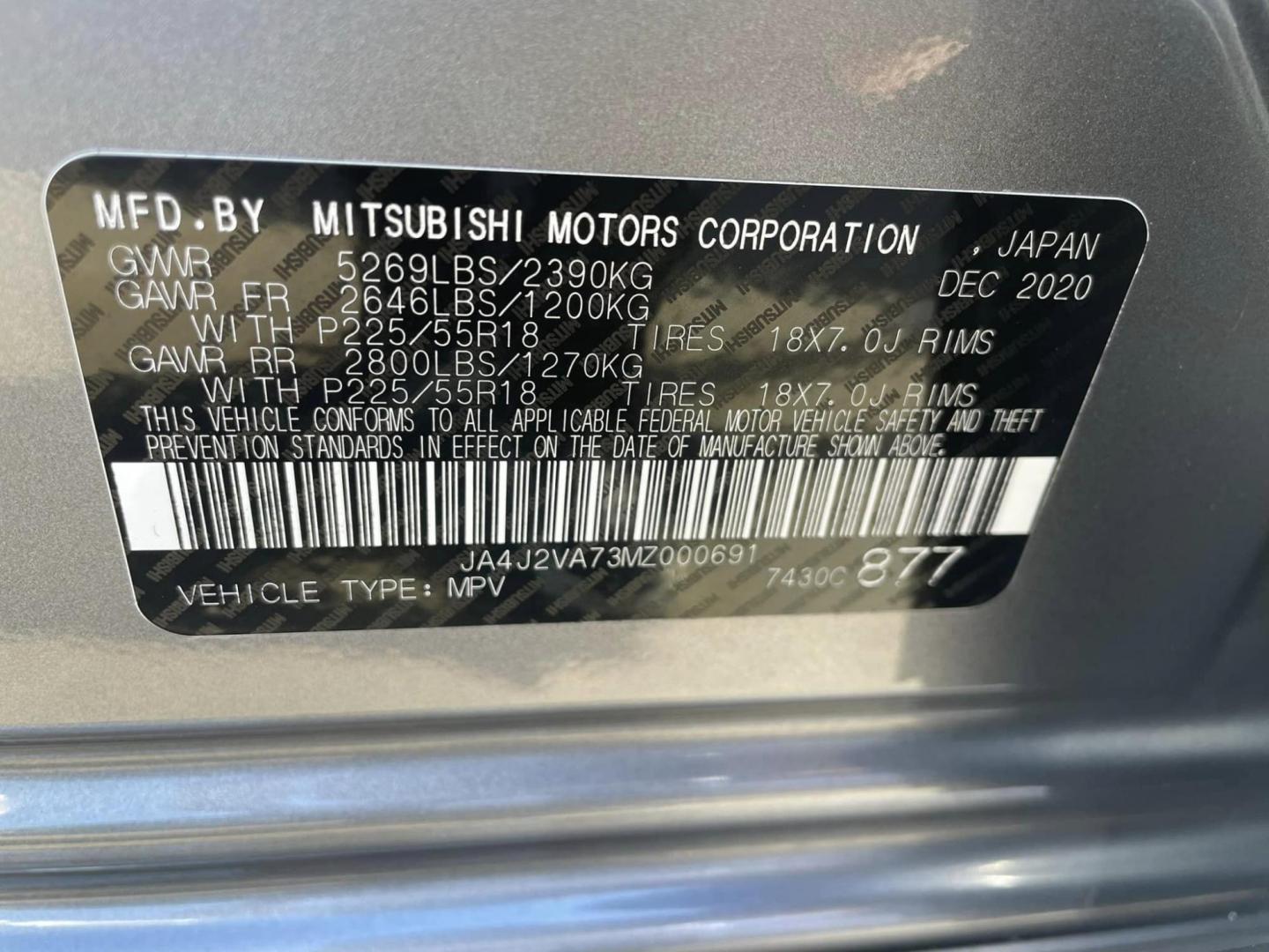 2021 DARK GRAY Mitsubishi Outlander PHEV SEL (JA4J2VA73MZ) with an 2.0L L4 DOHC 16V HYBRID engine, 1A transmission, located at 744 E Miner Ave, Stockton, CA, 95202, (209) 944-5770, 37.956863, -121.282082 - PLUS TAXES AND FEES - Photo#13