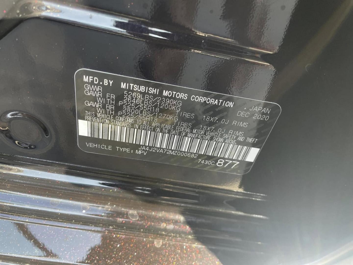 2021 RUBY BLACK Mitsubishi Outlander PHEV SEL (JA4J2VA72MZ) with an 2.0L L4 DOHC 16V HYBRID engine, 1A transmission, located at 744 E Miner Ave, Stockton, CA, 95202, (209) 944-5770, 37.956863, -121.282082 - PLUS TAXES AND FEES NO CHARGER AVAILABE SIN CARGADOR DISPONIBLE - Photo#11