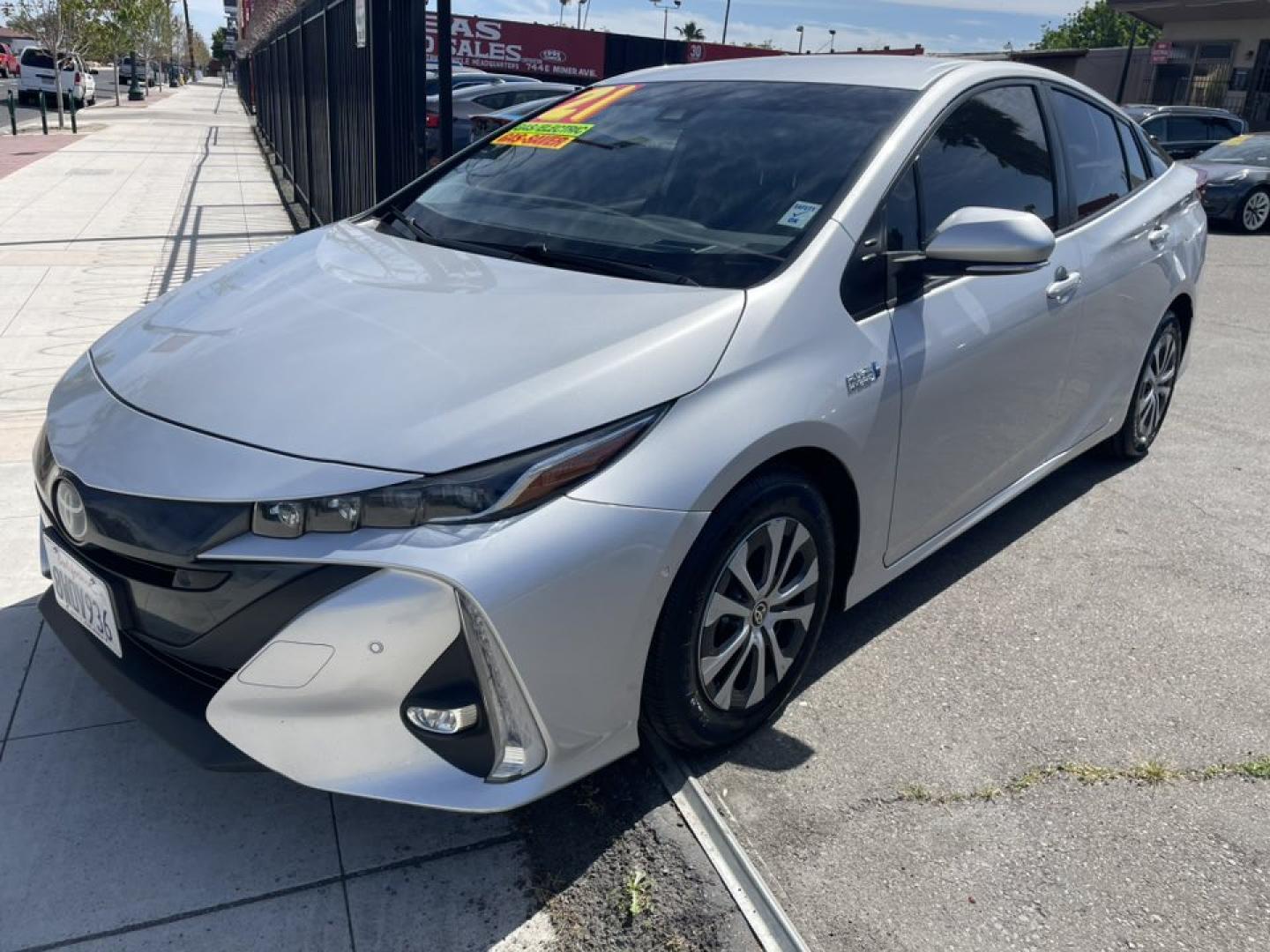 2021 Toyota Prius Prime LE (JTDKAMFP5M3) with an 1.8L L4 DOHC 16V HYBRID engine, CVT transmission, located at 744 E Miner Ave, Stockton, CA, 95202, (209) 944-5770, 37.956863, -121.282082 - Photo#3