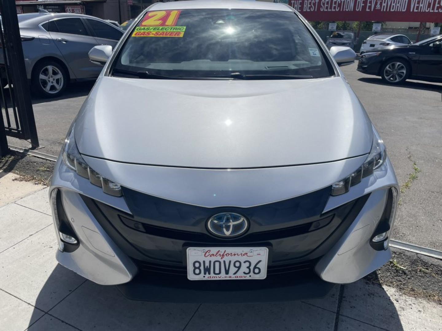 2021 Toyota Prius Prime LE (JTDKAMFP5M3) with an 1.8L L4 DOHC 16V HYBRID engine, CVT transmission, located at 744 E Miner Ave, Stockton, CA, 95202, (209) 944-5770, 37.956863, -121.282082 - Photo#2