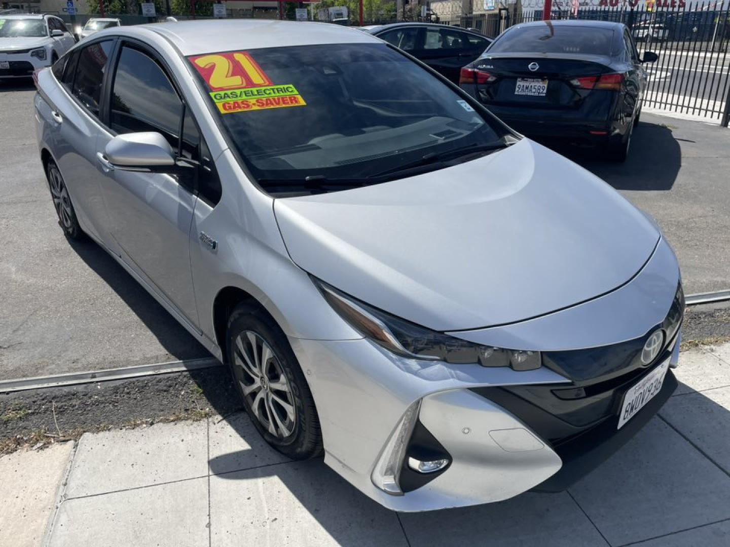 2021 Toyota Prius Prime LE (JTDKAMFP5M3) with an 1.8L L4 DOHC 16V HYBRID engine, CVT transmission, located at 744 E Miner Ave, Stockton, CA, 95202, (209) 944-5770, 37.956863, -121.282082 - Photo#1