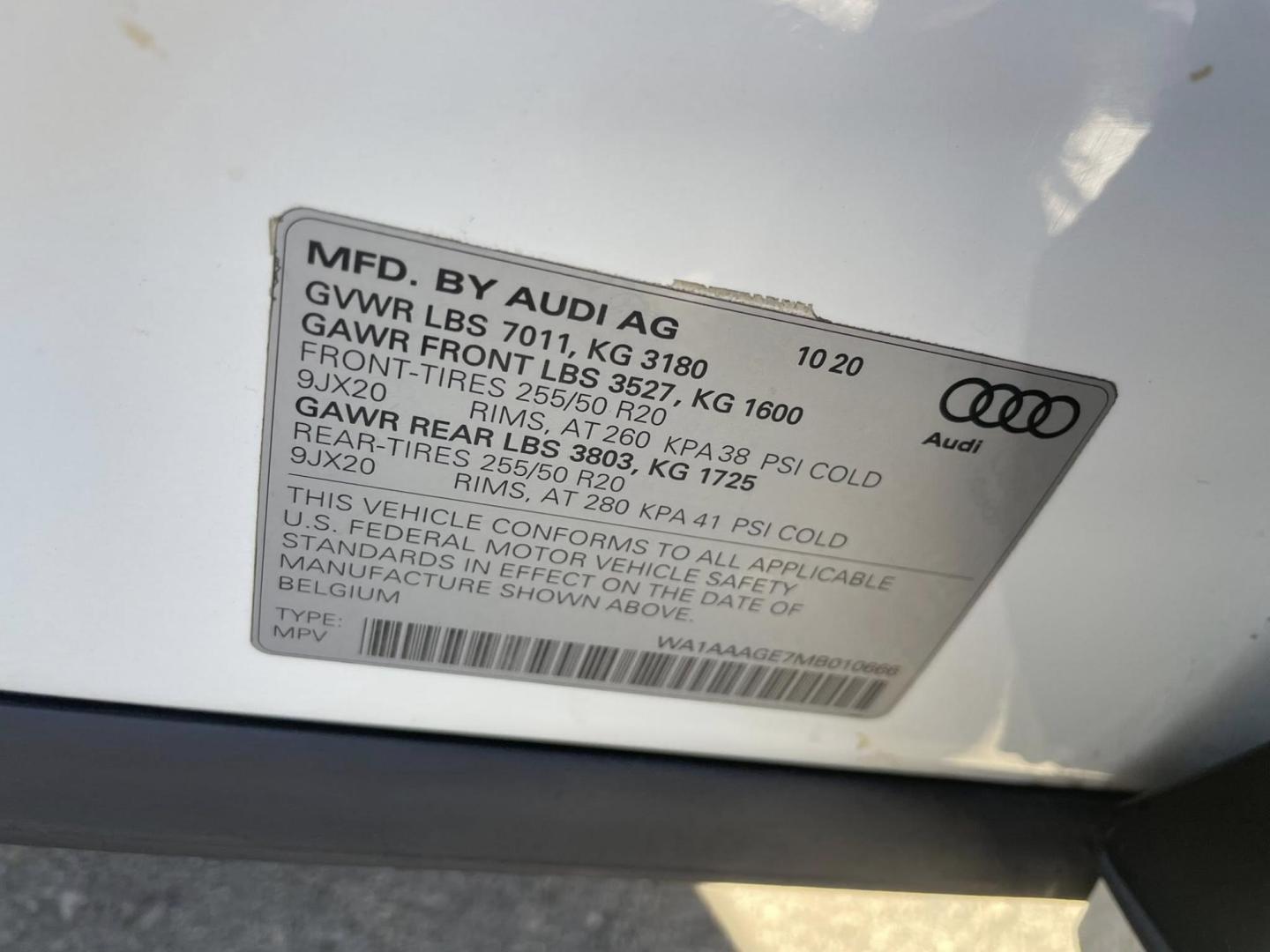 2021 Audi e-tron Progressiv (WA1AAAGE7MB) with an ELECTRIC engine, 1A transmission, located at 744 E Miner Ave, Stockton, CA, 95202, (209) 944-5770, 37.956863, -121.282082 - Photo#13