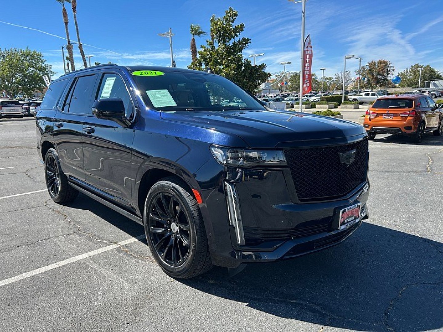 2021 Blue Cadillac Escalade (1GYS4FKL7MR) , Automatic 10-Spd w/Overdrive transmission, located at 412 Auto Vista Drive, Palmdale, 93551, (661) 945-0620, 34.592636, -118.136681- Photo#0