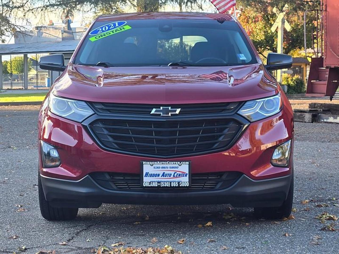 2021 RED Chevrolet Equinox (2GNAXKEV8M6) with an 4-Cyl Turbo 1.5 Liter engine, Automatic 6-Spd w/Overdrive transmission, located at 246 E Walker St., Orland, 95963, (530) 865-5800, 39.747589, -122.178398 - Photo#2