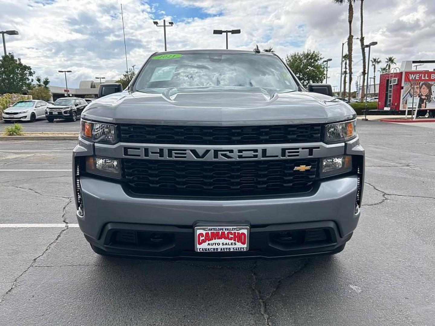 2021 GRAY Chevrolet Silverado 1500 2WD (3GCPWBEK1MG) with an 2.7 Liter engine, Automatic transmission, located at 412 Auto Vista Drive, Palmdale, 93551, (661) 945-0620, 34.592636, -118.136681 - Photo#3
