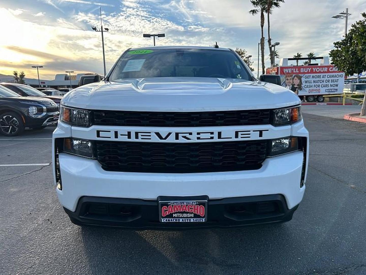 2021 WHITE Chevrolet Silverado 1500 2WD (3GCPWBEK9MG) with an 2.7 Liter engine, Automatic transmission, located at 412 Auto Vista Drive, Palmdale, 93551, (661) 945-0620, 34.592636, -118.136681 - Photo#1