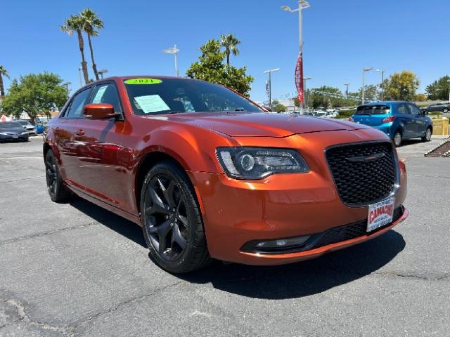 2021 ORANGE Chrysler 300 (2C3CCABG9MH) with an 6-Cyl 3.6 Liter engine, Automatic 8-Spd transmission, located at 412 Auto Vista Drive, Palmdale, 93551, (661) 945-0620, 34.592636, -118.136681 - Photo#0