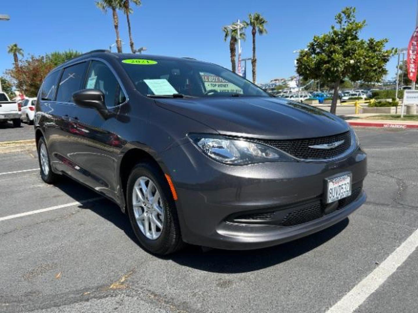 2021 GRAY Chrysler Voyager (2C4RC1DG7MR) with an V6 3.6 Liter engine, Automatic 9-Spd transmission, located at 412 Auto Vista Drive, Palmdale, 93551, (661) 945-0620, 34.592636, -118.136681 - Photo#0