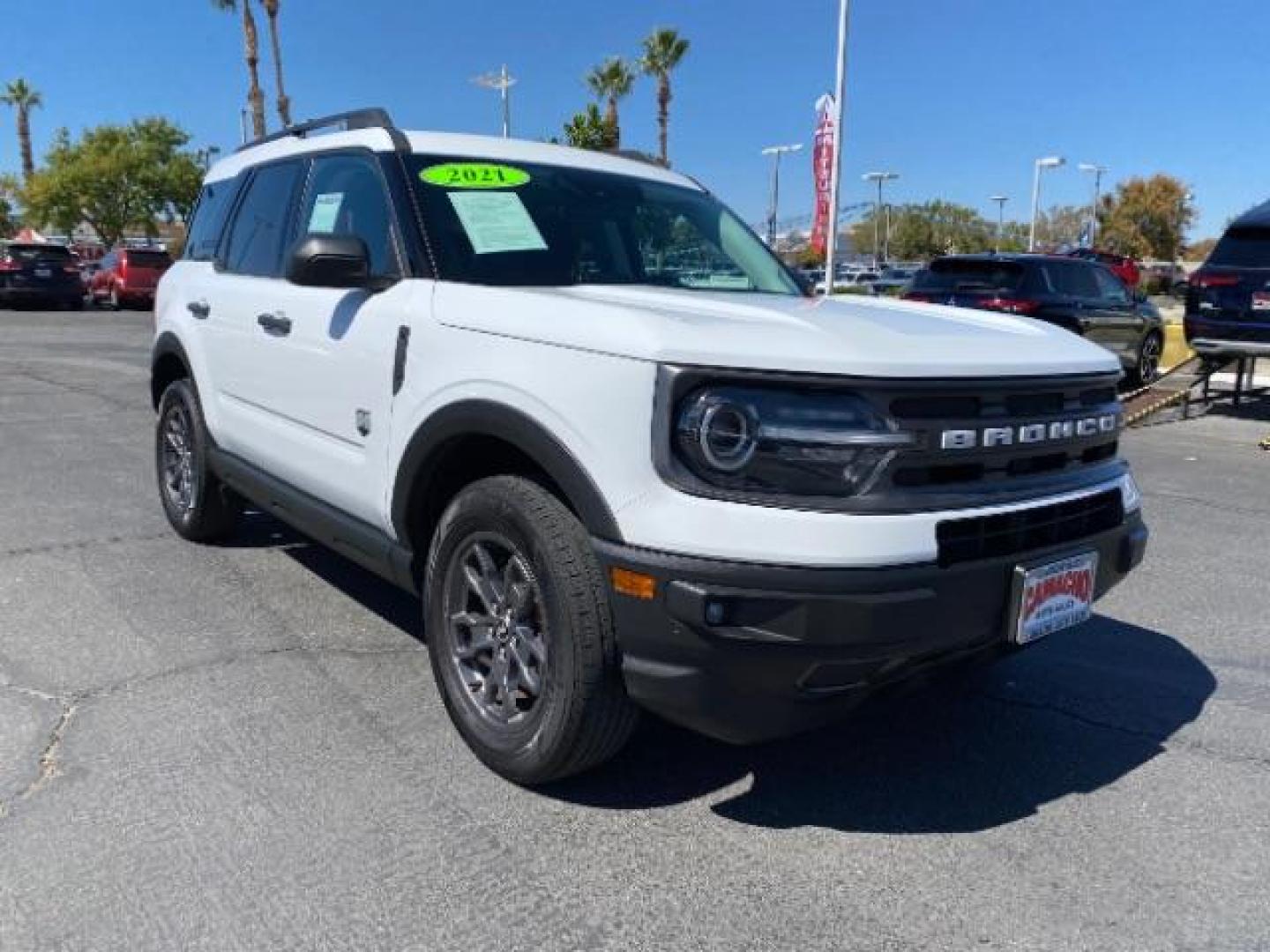 2021 WHITE Ford Bronco Sport (3FMCR9B69MR) with an 3-Cyl Turbo 1.5 Liter engine, Automatic 8-Spd transmission, located at 412 Auto Vista Drive, Palmdale, 93551, (661) 945-0620, 34.592636, -118.136681 - Photo#1