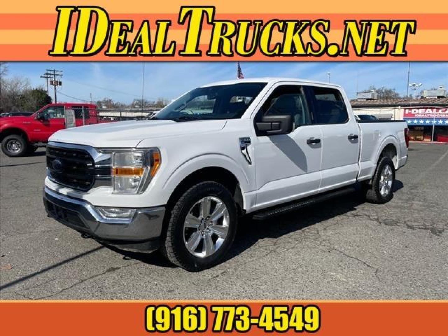 2021 Oxford White Ford F-150 XLT (1FTFW1E88MF) with an 3.5L EcoBoost 3.5L Twin Turbo V6 400hp 500ft. lbs. Direct Injection engine, 10-Speed Shiftable Automatic transmission, located at 800 Riverside Ave, Roseville, CA, 95678, 916-773-4549 & Toll Free: 866-719-4393, 38.732265, -121.291039 - SUPERCREW 4X4 ECOBOOST XLT ONE OWNER SERVICE RECORDS ON CLEAN CARFAX - Photo#0
