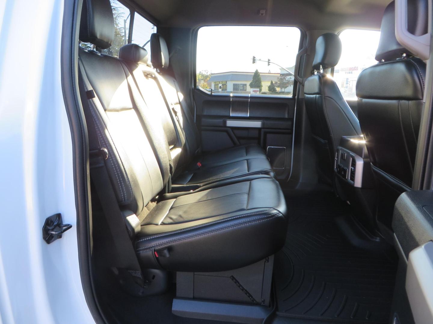 2021 White /BLACK Ford F-250 SD Lariat Crew Cab 4WD (1FT7W2BTXME) with an 6.7L V8 OHV 16V DIESEL engine, 6A transmission, located at 2630 Grass Valley Highway, Auburn, CA, 95603, (530) 508-5100, 38.937893, -121.095482 - Features a BDS level kit with Fox 2.0 shocks, 35" Toyo Open Country RT trail tires, 18" KMC IMS wheels, Weathertech Bug deflector and floor liners. - Photo#59