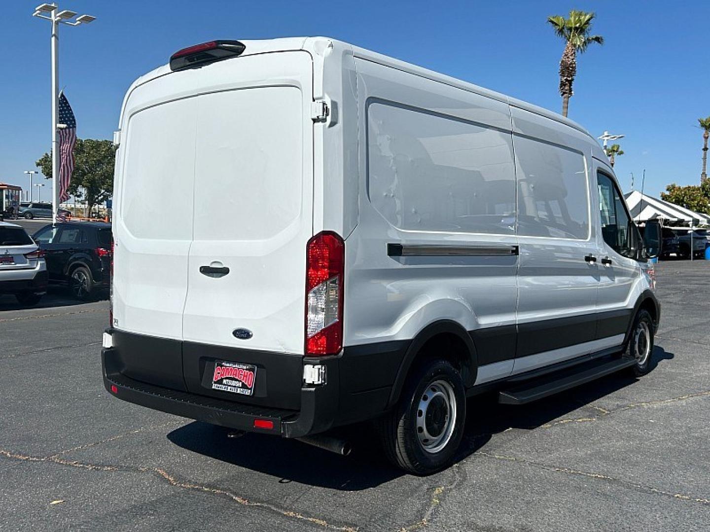2021 WHITE Ford Transit Cargo Van (1FTBR1C8XMK) with an 6-Cyl 3.5 Liter engine, Automatic 10-Spd w/Overdrive transmission, located at 412 Auto Vista Drive, Palmdale, 93551, (661) 945-0620, 34.592636, -118.136681 - Photo#2