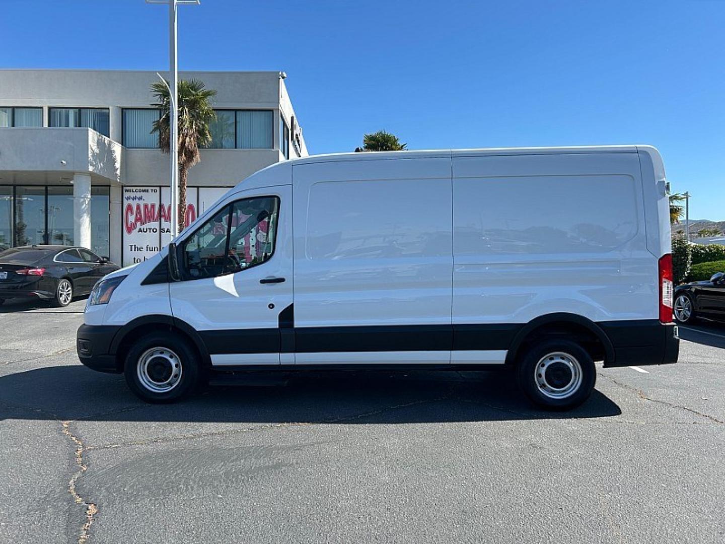 2021 WHITE Ford Transit Cargo Van (1FTBR1C8XMK) with an 6-Cyl 3.5 Liter engine, Automatic 10-Spd w/Overdrive transmission, located at 412 Auto Vista Drive, Palmdale, 93551, (661) 945-0620, 34.592636, -118.136681 - Photo#5