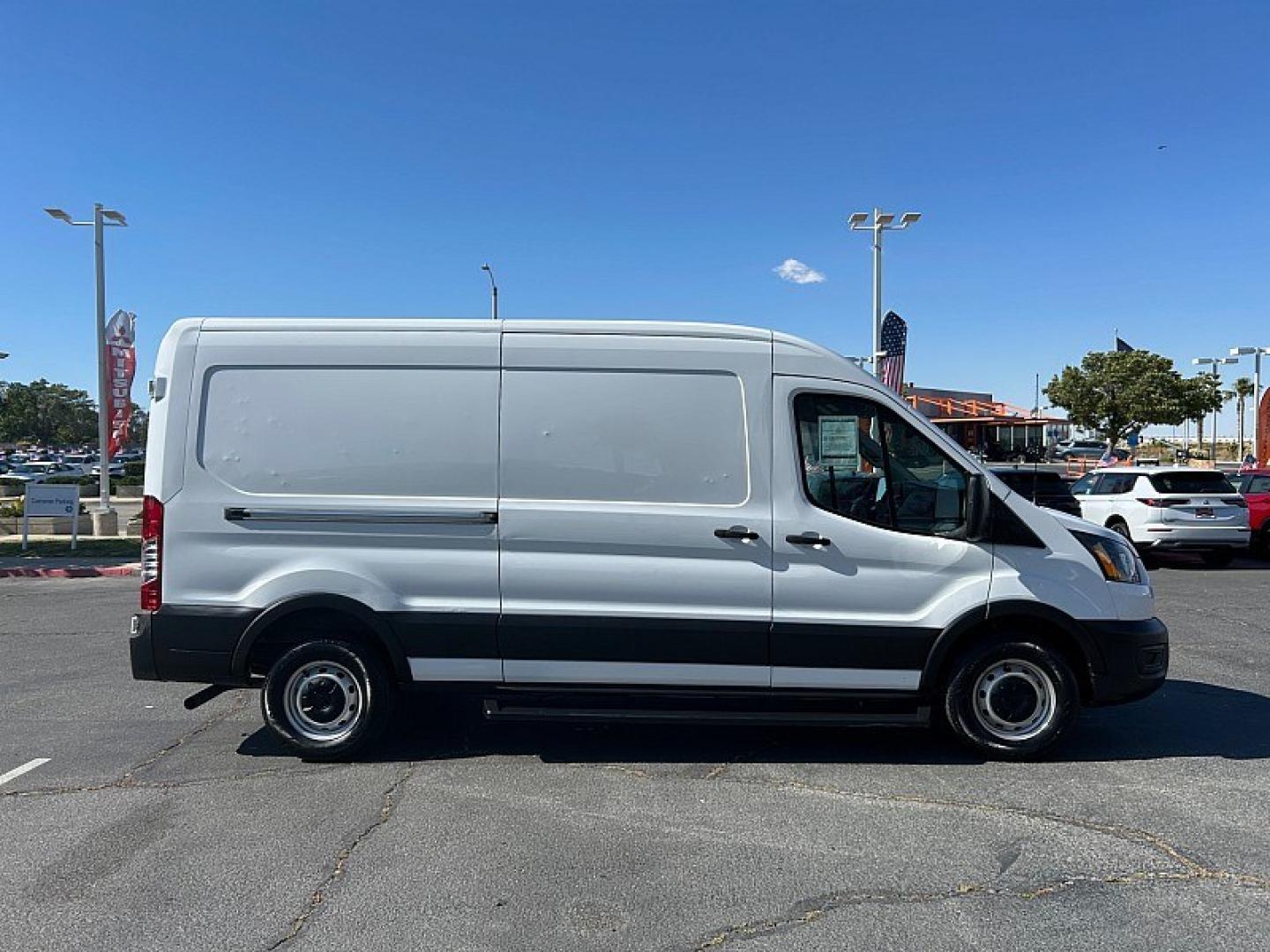2021 WHITE Ford Transit Cargo Van (1FTBR1C8XMK) with an 6-Cyl 3.5 Liter engine, Automatic 10-Spd w/Overdrive transmission, located at 412 Auto Vista Drive, Palmdale, 93551, (661) 945-0620, 34.592636, -118.136681 - Photo#11