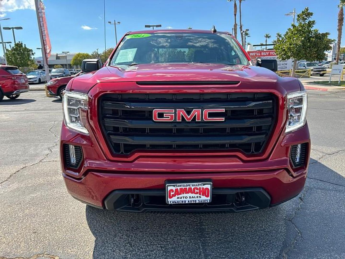 2021 RED GMC Sierra 1500 2WD (3GTP8CET0MG) with an 3 Liter engine, Automatic transmission, located at 412 Auto Vista Drive, Palmdale, 93551, (661) 945-0620, 34.592636, -118.136681 - Photo#3