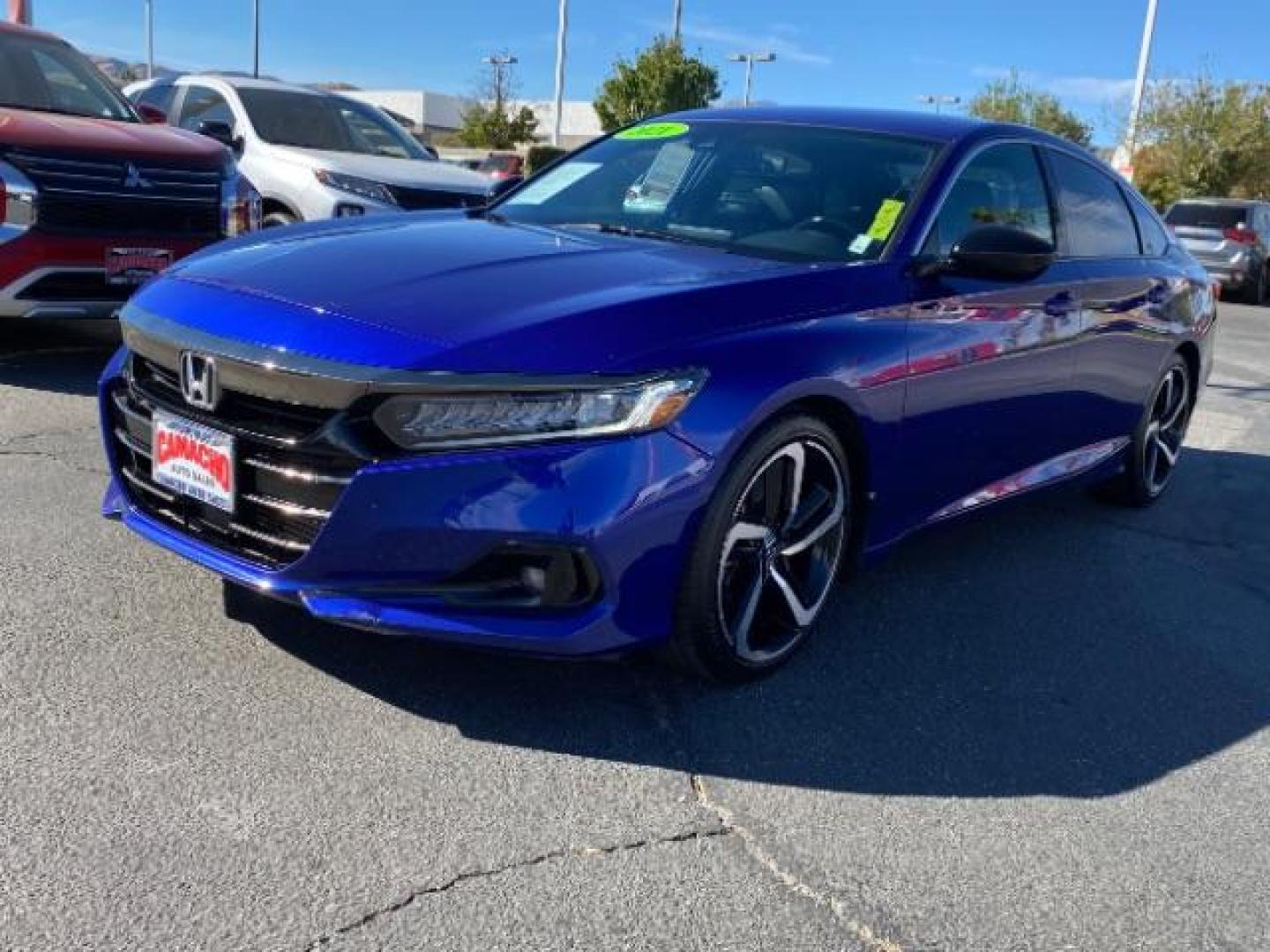 2021 BLUE Honda Accord Sedan (1HGCV1F39MA) with an 4-Cyl i-VTEC Turbo 1.5 Liter engine, Automatic CVT w/Sport Mode transmission, located at 412 Auto Vista Drive, Palmdale, 93551, (661) 945-0620, 34.592636, -118.136681 - Photo#4