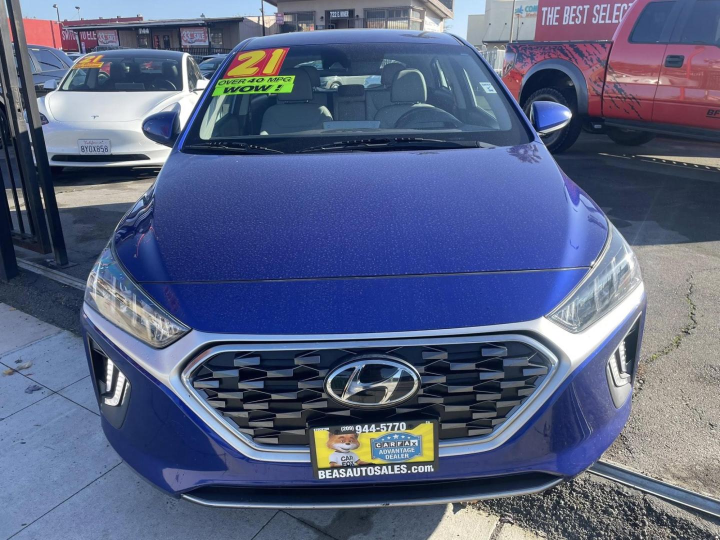 2021 Hyundai Ioniq Plug-In Hybrid SEL (KMHC75LD5MU) with an 1.6L L4 DOHC 16V HYBRID engine, 6A transmission, located at 744 E Miner Ave, Stockton, CA, 95202, (209) 944-5770, 37.956863, -121.282082 - PLUS TAXES AND FEES- Photo#2