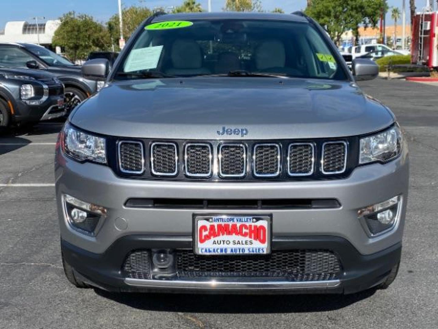 2021 SILVER Jeep Compass (3C4NJDCB6MT) with an 4-Cyl MultiAir PZEV 2.4 Liter engine, Automatic 9-Spd transmission, located at 412 Auto Vista Drive, Palmdale, 93551, (661) 945-0620, 34.592636, -118.136681 - Photo#2