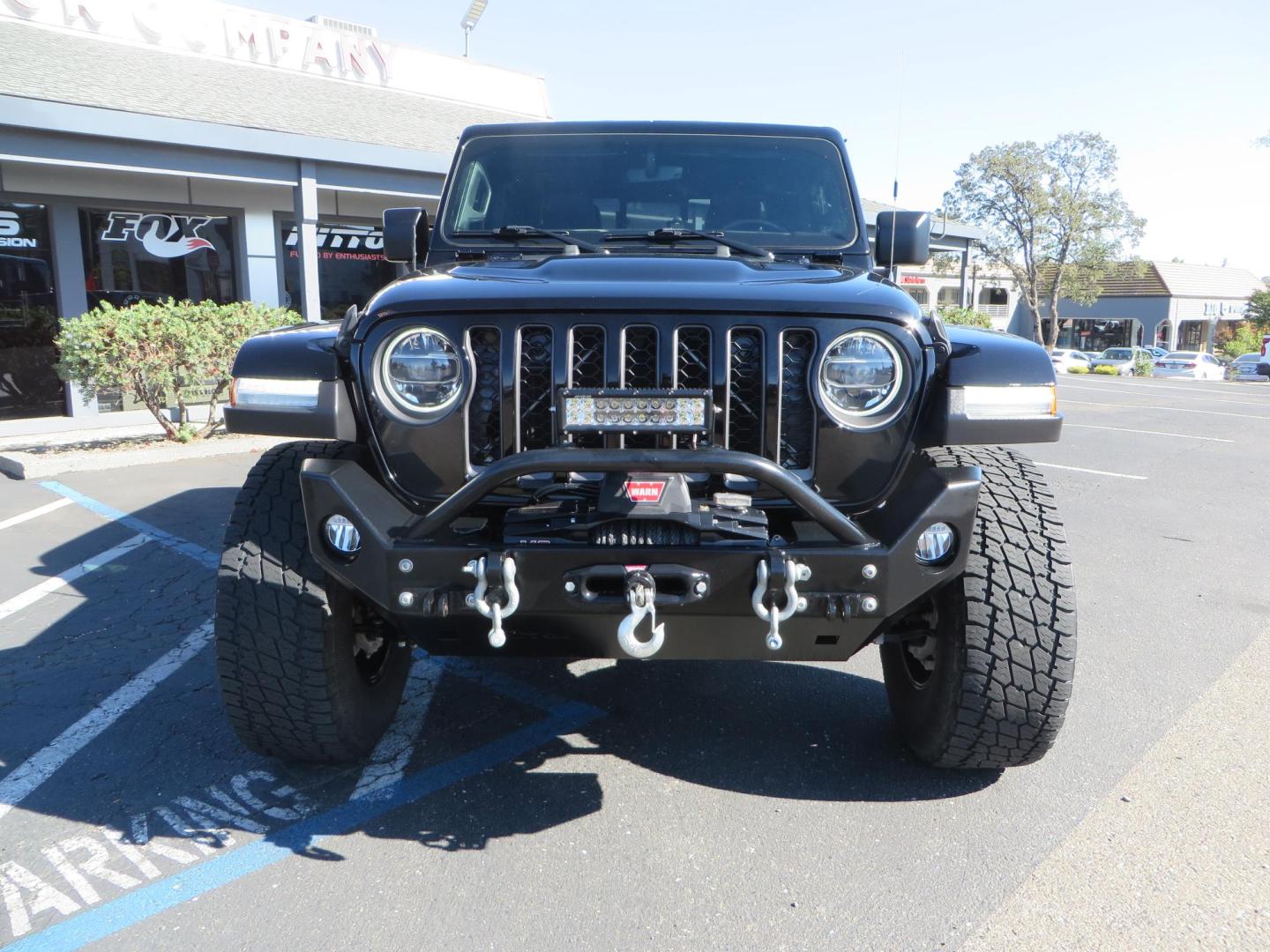 2021 BLACK /BLACK Jeep Gladiator Rubicon (1C6JJTBG1ML) with an 3.6L V6 DOHC 24V engine, automatic transmission, located at 2630 Grass Valley Highway, Auburn, CA, 95603, (530) 508-5100, 38.937893, -121.095482 - Mopar lifted Rubicon with Fox shocks, 17" Black Rhino Kelso wheels, 35" Nitto Terra Grappler G2 tires, AMP power steps, Rock Hard 4x4 front bumper, Warn Winch, 10" Rigid light bar, Bakflip MX4, and a Btech UV-5100 radio. - Photo#7