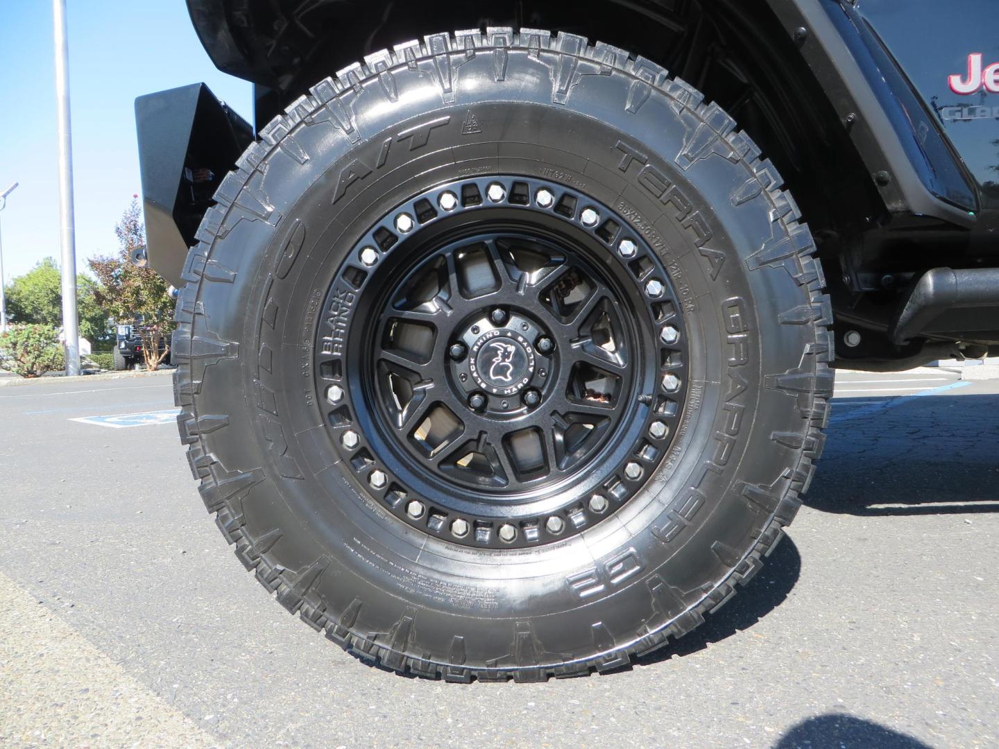 2021 BLACK /BLACK Jeep Gladiator Rubicon (1C6JJTBG1ML) with an 3.6L V6 DOHC 24V engine, automatic transmission, located at 2630 Grass Valley Highway, Auburn, CA, 95603, (530) 508-5100, 38.937893, -121.095482 - Mopar lifted Rubicon with Fox shocks, 17" Black Rhino Kelso wheels, 35" Nitto Terra Grappler G2 tires, AMP power steps, Rock Hard 4x4 front bumper, Warn Winch, 10" Rigid light bar, Bakflip MX4, and a Btech UV-5100 radio. - Photo#9