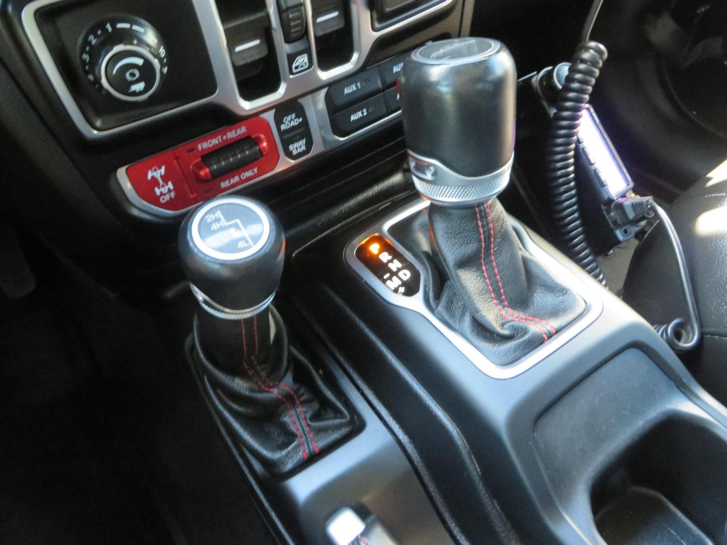 2021 BLACK /BLACK Jeep Gladiator Rubicon (1C6JJTBG1ML) with an 3.6L V6 DOHC 24V engine, automatic transmission, located at 2630 Grass Valley Highway, Auburn, CA, 95603, (530) 508-5100, 38.937893, -121.095482 - Mopar lifted Rubicon with Fox shocks, 17" Black Rhino Kelso wheels, 35" Nitto Terra Grappler G2 tires, AMP power steps, Rock Hard 4x4 front bumper, Warn Winch, 10" Rigid light bar, Bakflip MX4, and a Btech UV-5100 radio. - Photo#37
