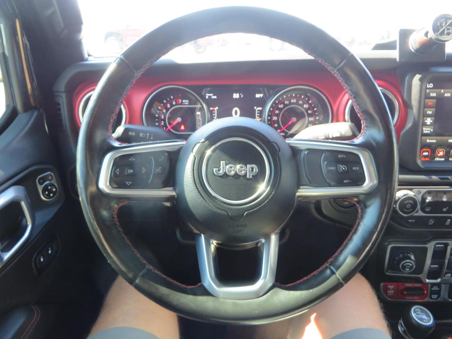 2021 BLACK /BLACK Jeep Gladiator Rubicon (1C6JJTBG1ML) with an 3.6L V6 DOHC 24V engine, automatic transmission, located at 2630 Grass Valley Highway, Auburn, CA, 95603, (530) 508-5100, 38.937893, -121.095482 - Mopar lifted Rubicon with Fox shocks, 17" Black Rhino Kelso wheels, 35" Nitto Terra Grappler G2 tires, AMP power steps, Rock Hard 4x4 front bumper, Warn Winch, 10" Rigid light bar, Bakflip MX4, and a Btech UV-5100 radio. - Photo#43