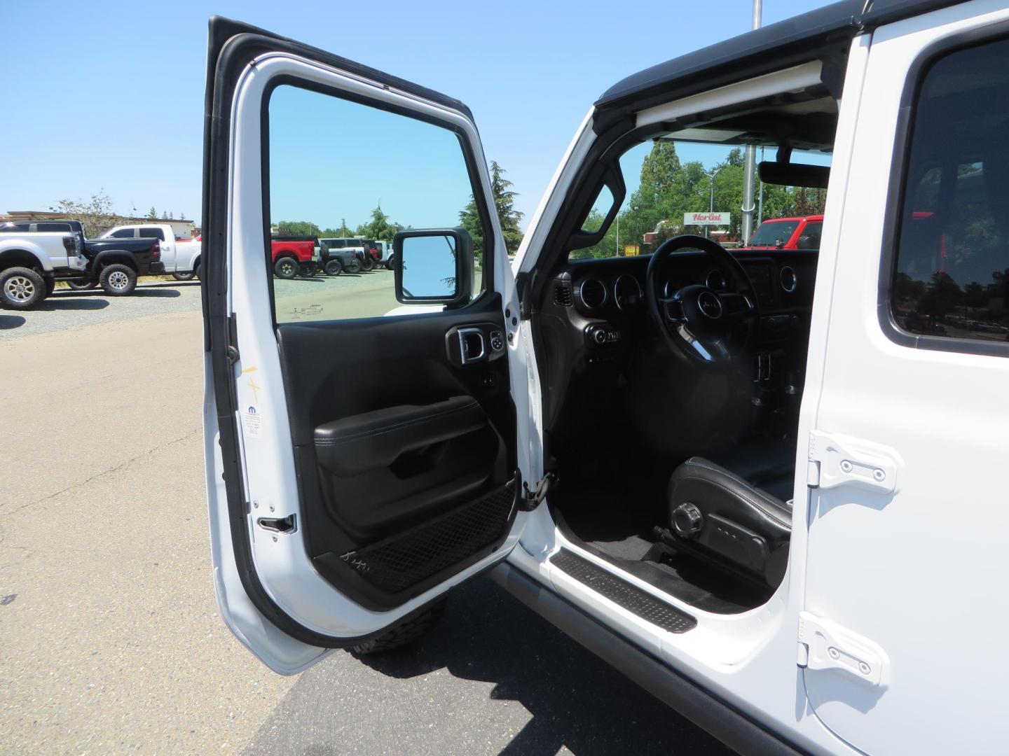 2021 White /Black Jeep Wrangler Unlimited Rubicon 4XE (1C4JJXR64MW) with an 2.0L L4 DOHC 16V HYBRID engine, 8A transmission, located at 2630 Grass Valley Highway, Auburn, CA, 95603, (530) 508-5100, 38.937893, -121.095482 - Mopar lifted JL with 17" Black Rhino Kelso wheels, 37" Toyo RT Trail tires, and a Teraflex HD tire relocation. - Photo#18