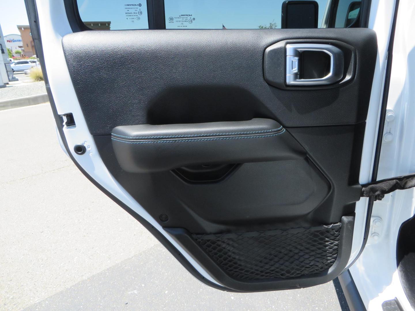 2021 White /Black Jeep Wrangler Unlimited Rubicon 4XE (1C4JJXR64MW) with an 2.0L L4 DOHC 16V HYBRID engine, 8A transmission, located at 2630 Grass Valley Highway, Auburn, CA, 95603, (530) 508-5100, 38.937893, -121.095482 - Mopar lifted JL with 17" Black Rhino Kelso wheels, 37" Toyo RT Trail tires, and a Teraflex HD tire relocation. - Photo#44